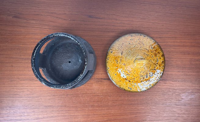 Mid-Century Modern Danish Studio Pottery Candleholder Lantern from