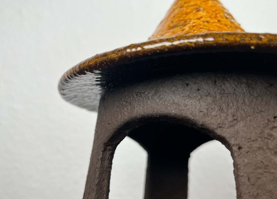 Mid-Century Modern Danish Studio Pottery Candleholder Lantern from