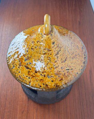 Mid-Century Modern Danish Studio Pottery Candleholder Lantern from