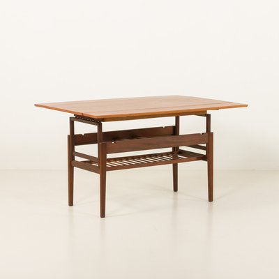 Vintage Elevator Teak Table by Kai Kristiansen, 1960s for sale at