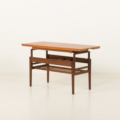 Vintage Elevator Teak Table by Kai Kristiansen, 1960s for sale at