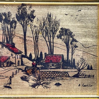23KT GOLD LEAF ミニ額 絵画 セット イタリア製 ゴールドリーフ 23 kt