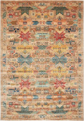A Large Vibrantly Colored Samarkand Carpet A Large Vibrantly Colored Samarkand Carpet