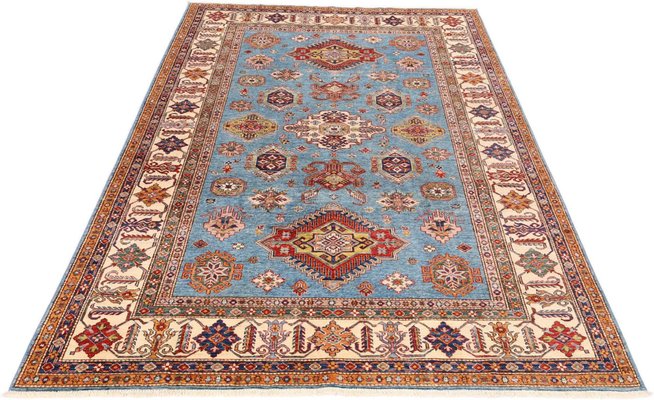 A Large Vibrantly Colored Samarkand Carpet A Large Vibrantly Colored Samarkand Carpet