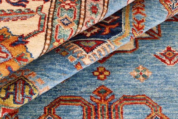 A Large Vibrantly Colored Samarkand Carpet A Large Vibrantly Colored Samarkand Carpet