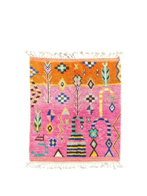 Tapis beni ouraine tissè main traditionnelle taille 200 x 305 cm