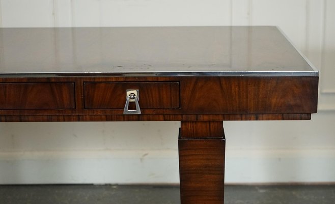 Art Deco Office Double Sided Drawers Desk from Theodore Alexander