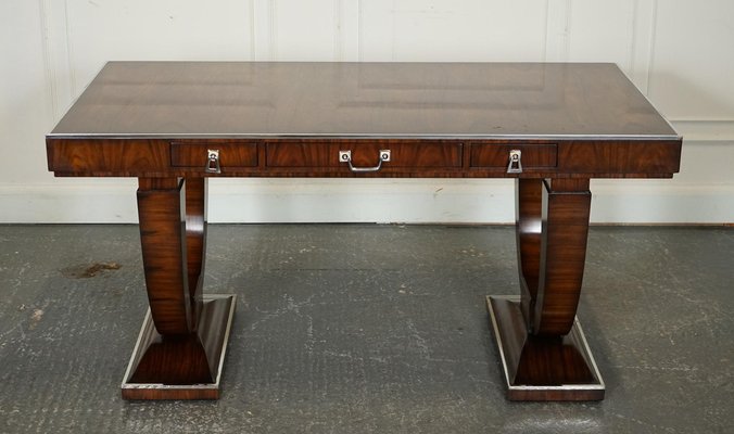 THEODORE ALEXANDER デスク　事務机　文机　ダイニングテーブル Art Deco Office Double Sided Drawers Desk from Theodore Alexander