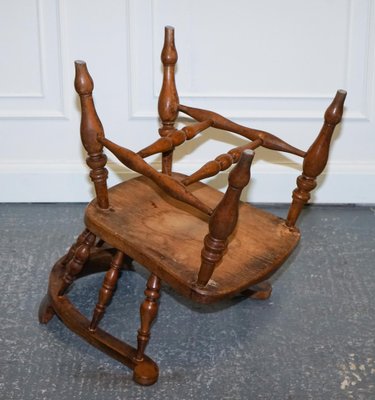 Edwardian Elm Bow Back Smokers Captains Chair, 1900s for sale at