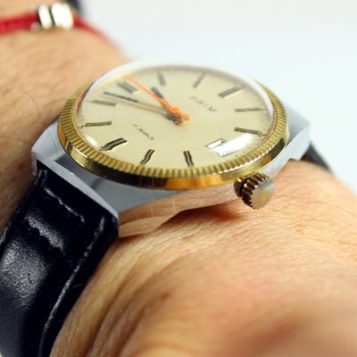 Montre Bracelet Vintage MATEX Années 60 - Mouvement Mécanique Manuel 17 Rubis - Boîtier Doré