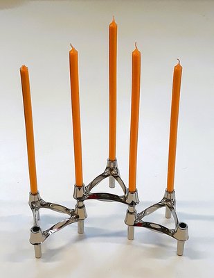 Modularer Vintage Kerzenständer von BMF, 1970er, 3er Set