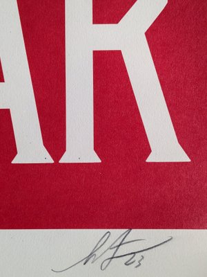 Shepard Fairey (Obey), Make Art Not War, Hand-Signed Lithograph