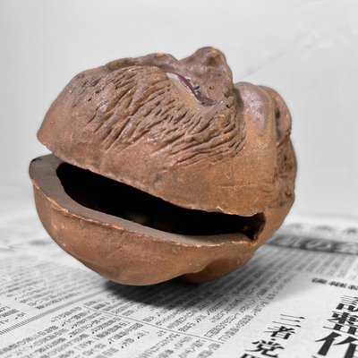 Antique Japanese Oni Dorei Bell with Dual Faces, 1920s for sale at