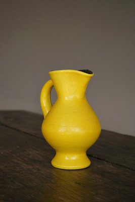 Pol Chambost ポル・シャンボスト French pottery Ceramic Yellow Pitcher Jug by Pol Chambost, France, 1950s for sale