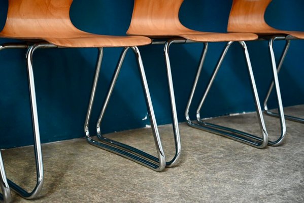Chairs by Elmar Flötotto for Pagholz Flötotto, 1970s, Set of 6 for