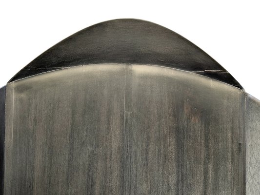 Adriano&Paolo Giorgetti社 Matrixシリーズ 1984 Large Sculptural Matrix Throne Armchair in Grey Wood by Adriano e