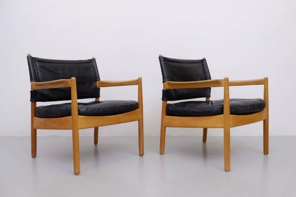 Easy Chairs By Gunnar Myrstrand For Kallemo 1960s Set Of 2 For