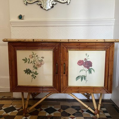 Mid-Century Modern Sideboard aus Bambus bei Pamono kaufen