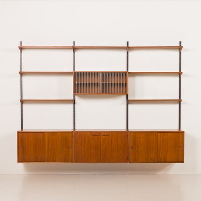 Mid-Century Modern Teak Wall Unit by Kai Kristiansen for FM