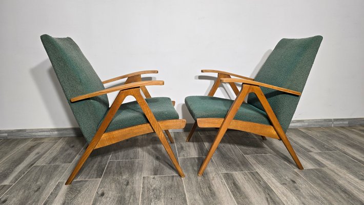 Mid-Century Sessel, 2er Set bei Pamono kaufen