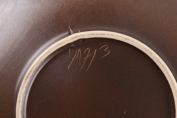 Mushrooms Fat Lava Wall Plate by Ruscha Keramik, West Germany