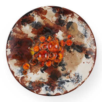 Vintage Ruscha Fat Lava Wall Plate 工芸品 Vintage Ruscha Fat Lava