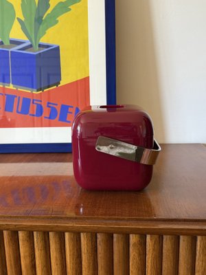 Space Age Red Ice Bucket, 1960s for sale at Pamono