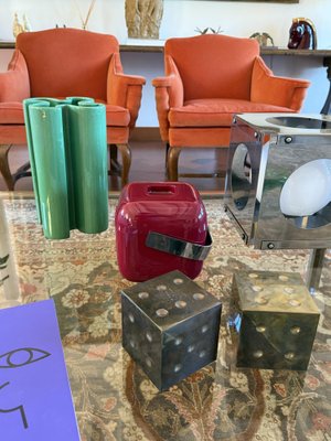 Space Age Red Ice Bucket, 1960s for sale at Pamono