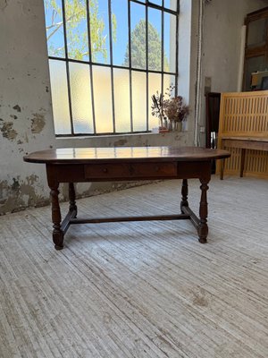 Antique Oval Oak Table, 1890s for sale at Pamono