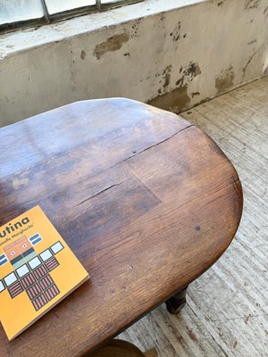 Antique Oval Oak Table, 1890s for sale at Pamono