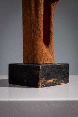ビンテージ　wood abstract sculpture 右側　盛永省治 盛永省治 樫 WOOD OBJECT - dask