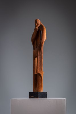Abstract Art Deco Figure, 1920s, Wood for sale at Pamono
