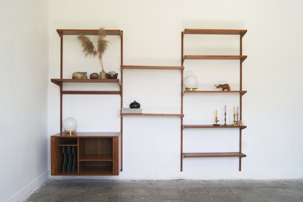 Mid-Century Modern Wall Unit by Kai Kristiansen for FM Mobler