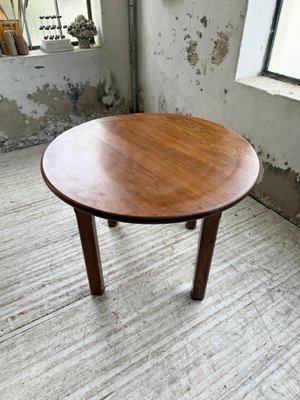 Round Oak Table, 1950s for sale at Pamono