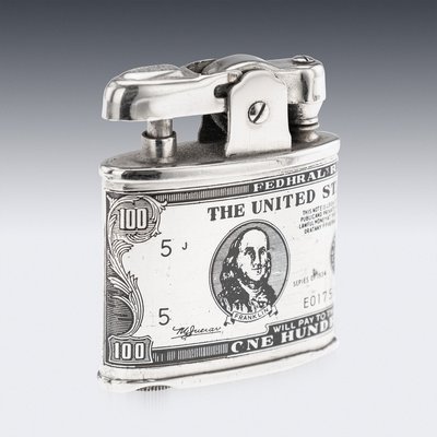 American Silver-Plated Cigarette Case and Lighter, Set of 2 for sale at  Pamono