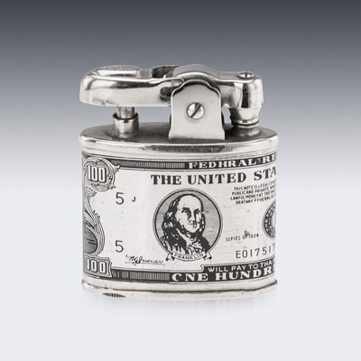 American Silver-Plated Cigarette Case and Lighter, Set of 2 for sale at  Pamono