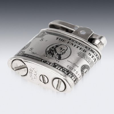 cigarette case lighter combo American Silver-Plated Cigarette Case and Lighter, Set of 2 for sale at  Pamono