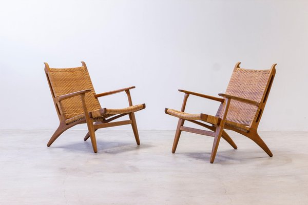 CH-27 Chairs by Hans Wegner for Carl Hansen Søn, 1950s, Set