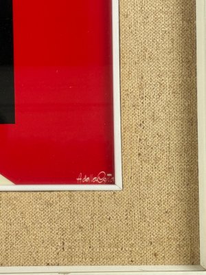 Amleto Dalla Costa, Composition, 1980s, Original Serigraph, Framed