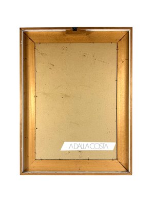 Amleto Dalla Costa, Composition, 1980s, Original Serigraph, Framed