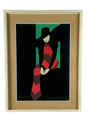 Amleto Dalla Costa, Composition, 1980s, Original Serigraph, Framed