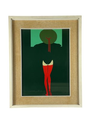 Amleto Dalla Costa, Composition, 1980s, Original Serigraph, Framed