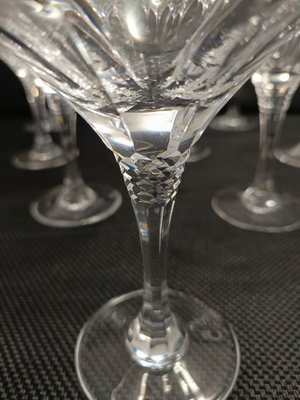 Crystal Martini Glasses by Christinenhutte, Germany, 1970s, Set of
