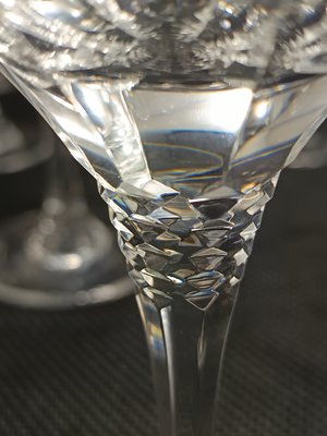 Crystal Martini Glasses by Christinenhutte, Germany, 1970s