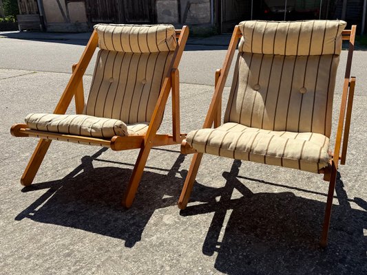 Set of Vintage Kon Tiki Chairs by Gillis Lundgren for Ikea for
