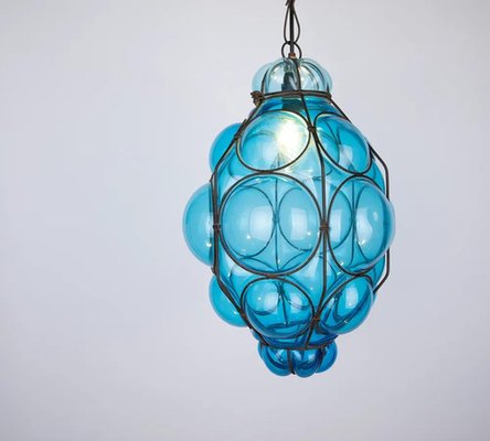 【中古】 In a Glass Cage (Blu-ray) (Import) Venetian Blue Murano Caged Glass Pendant Light with Large