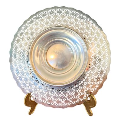 Mappin & Webb Art Deco Silver Plated English Basket Openwork Dish