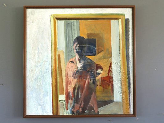What the Mirror Saw, Oil Painting, Framed for sale at Pamono