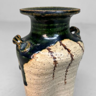 Mid-Century Modern Oribe-Yaki Ikebana Vase, 1960s for sale at Pamono