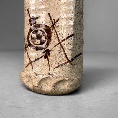 Mid-Century Modern Oribe-Yaki Ikebana Vase, 1960s for sale at Pamono